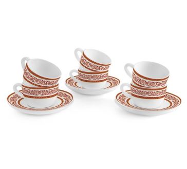 Solitaire Cup & Saucer Set of 6 pcs