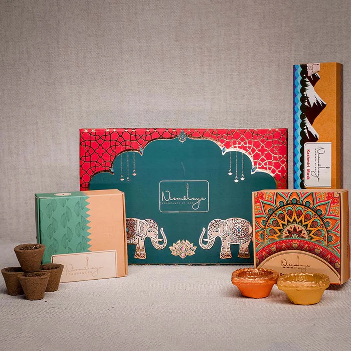 Riddhi Siddhi Gift Box With Diyas